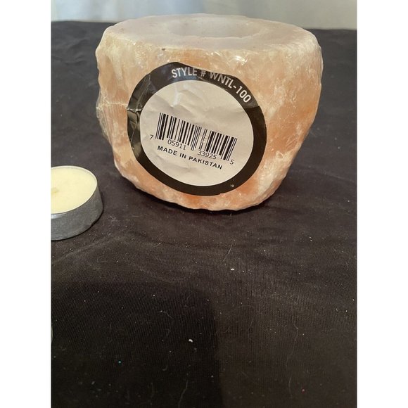 Himalayan Rock Salt Tea Light Candle Holder NEW - Picture 2 of 8